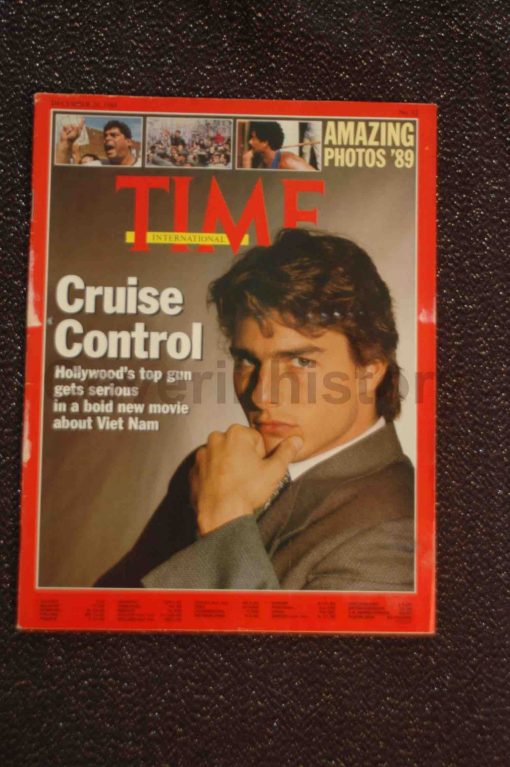 TIME MAGAZINE 25 december 1989 TOM CRUISE  (Photo Eric Bouvet) Vietnam ‘Born on the fourth of july’