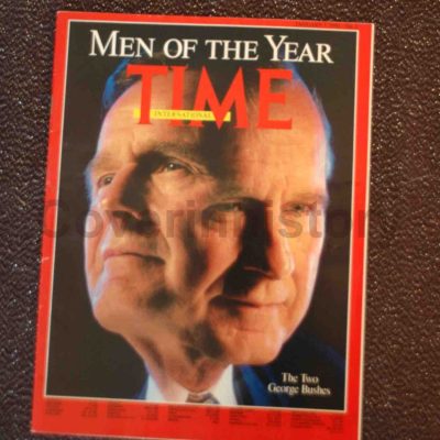 TIME MAGAZINE 7 january 1991 cover Man Men of the Year GEORGE BUSH European edition INTERNATIONAL