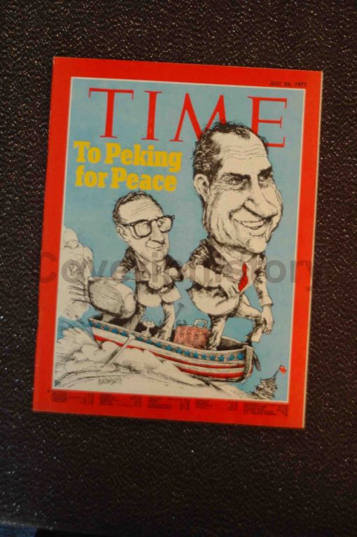 TIME MAGAZINE 26 july 1971 RICHARD NIXON / HENRY KISSINGER China diplomacy (cover John Huehnergarth) European edition (vintage complete issue without label!!) – near mint